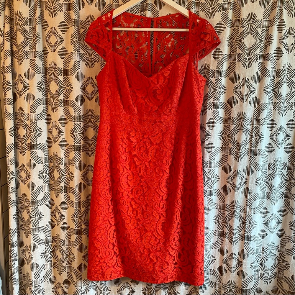 JCrew Tinsley Bridesmaid Dress in Poppy